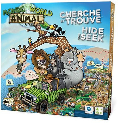 and Seek Animal World Family Board Game, Bilingual, Ages 4+ S2S2 - product image 1