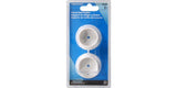 Closet Rod Holder, Mounting Hardware Included, White, 2-pc Q1G2 - product image 1