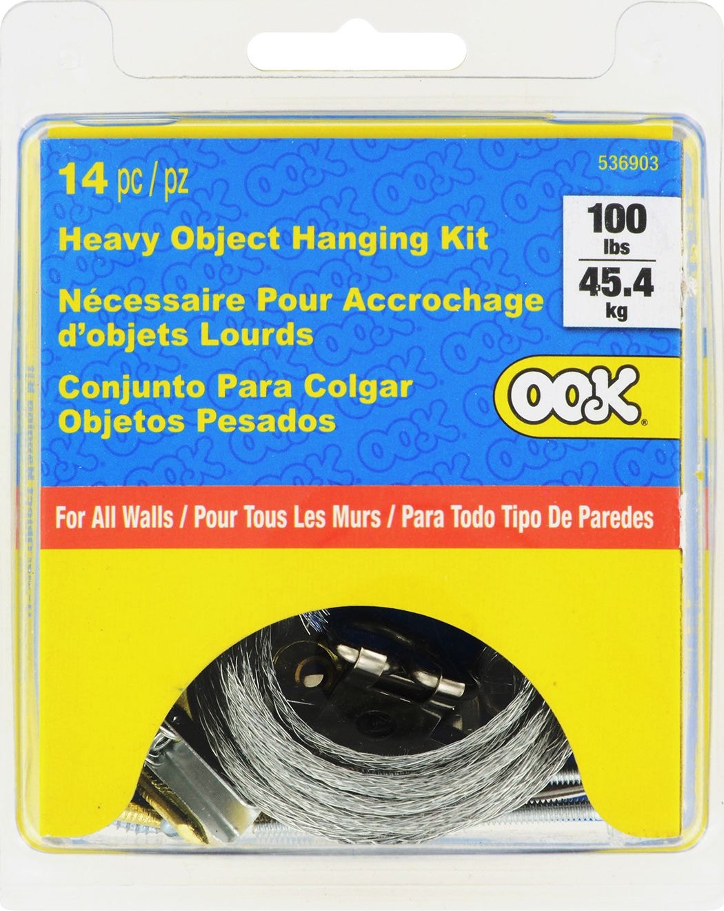 Heavy Duty All WAll Hanger Kit, InstAllation Hardware, 100-lb Capacity I5Y8 - product image 1