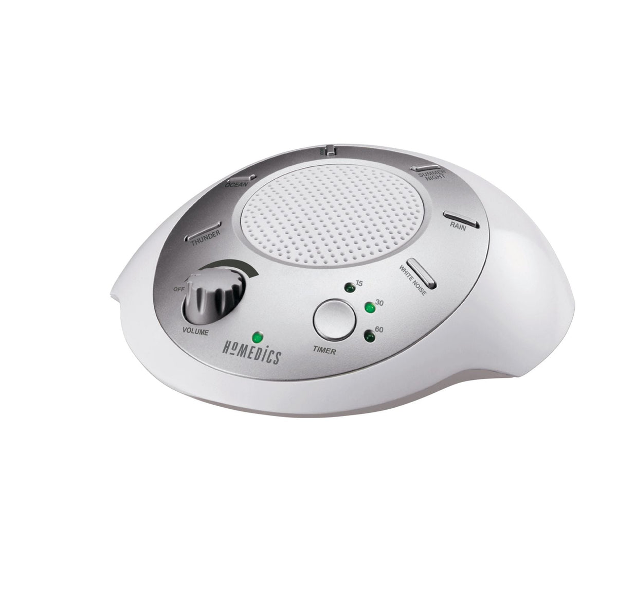 SoundSpa Battery-Operated Portable White Noise Sleep Sound Machine with Auto-Off Timer, White L2R0 - product image 1