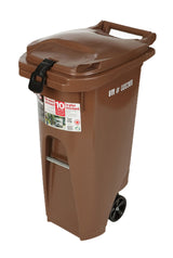 Mastercart Plastic Rectangular Wheeled Compost Bin/Garbage Can with Lock, Assorted Colours, 79.5-L W6E1 - product image 1