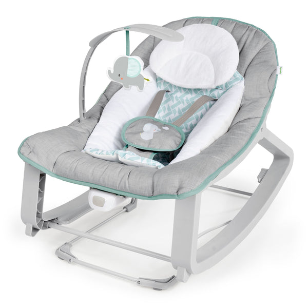 Cozy 3-in-1 Grow with Me Bounce & Rock Seat, Weaver, Ages 0m+ H6E6