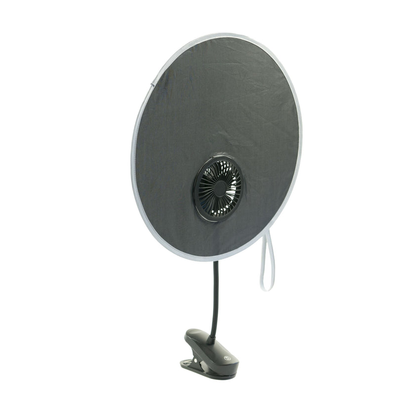 Coolshade Sunshade + Fan Stroller Accessory, Universal Fit Y8O0