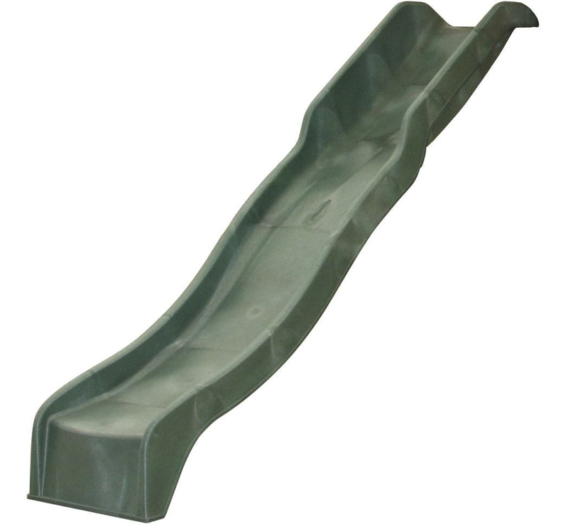 Outdoor Plastic Wave Slide, Green, Ages 3 -10 B8J0