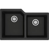 Urban Undermount Granite Double Bowl Kitchen Sink, 30.69-in x 19.69-in x 8.63-in, Onyx L6K9 - product image 1