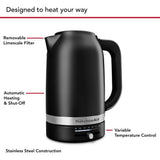 Electric Kettle with Swivel Base, Matte Black, 1.7-L A1B6 - product image 3