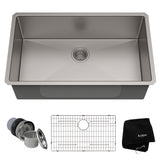 Standard PRO Undermount Stainless Steel Single Bowl Kitchen Sink, 32x19x10-in P3V7 - product image 1
