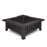 Square Wood Burning Fire Pit in Black, 34-in N5Y4 - product image 1