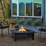 Square Wood Burning Fire Pit in Black, 34-in N5Y4 - product image 6