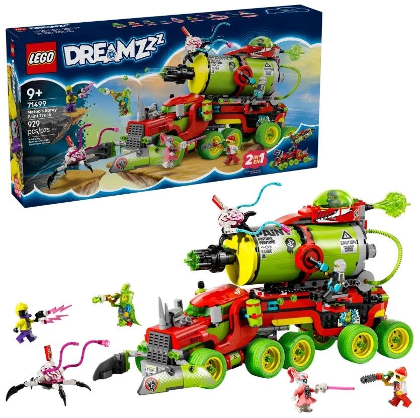 DREAMZzz Mateo's Spray Paint Truck - 71499, 929-pcs, Ages 9+ E3M8 - product image 1