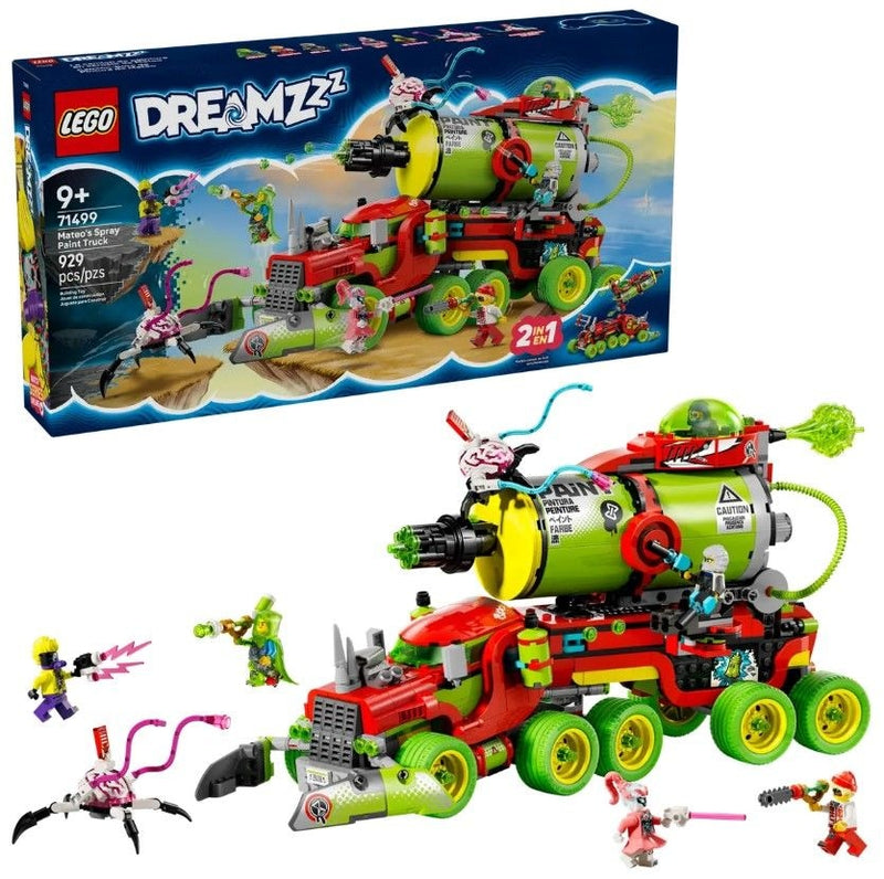 DREAMZzz Mateo's Spray Paint Truck - 71499, 929-pcs, Ages 9+ E3M8