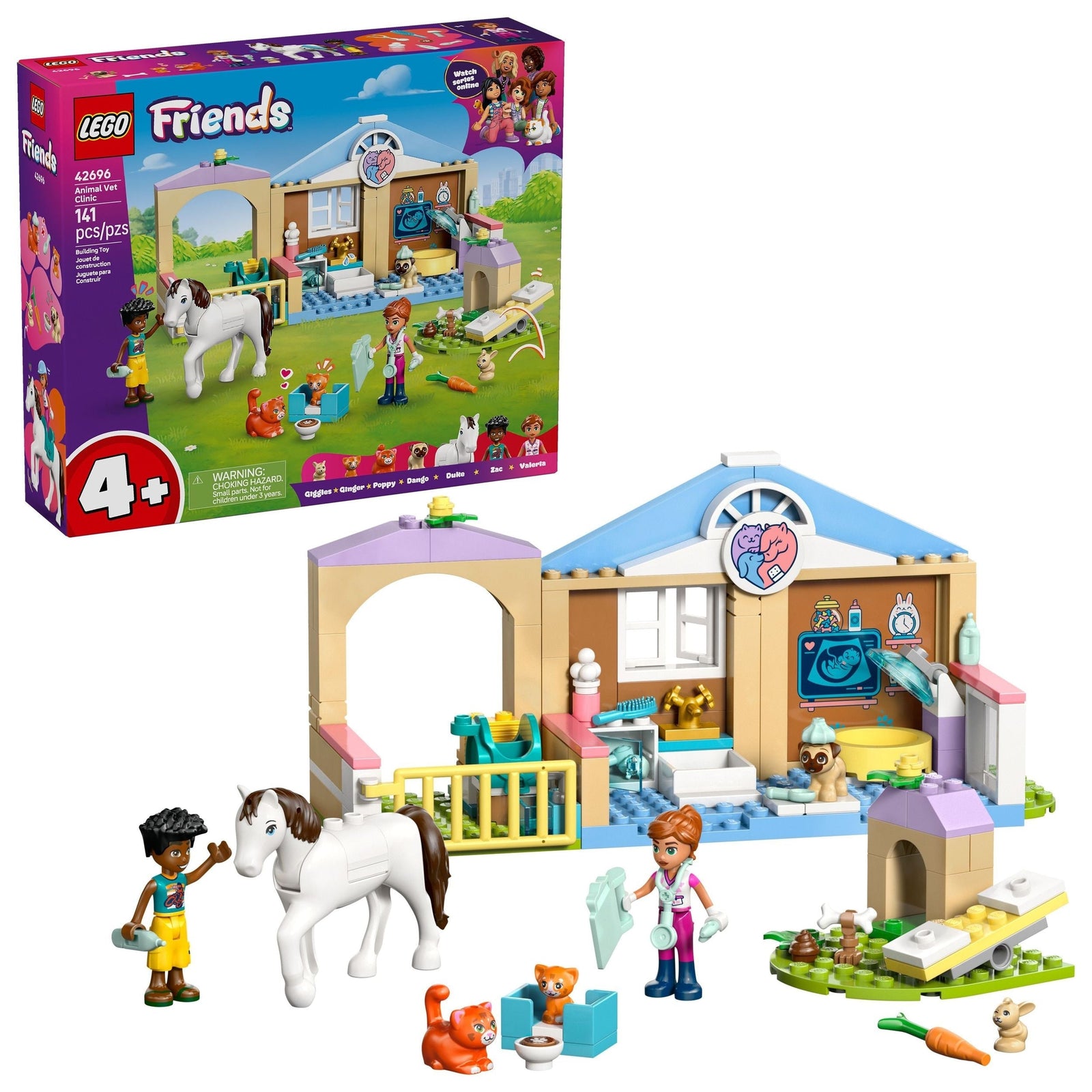 Friends Animal Vet Clinic Building Set - 42696, 141-pcs, Ages 4+ G2U2 - product image 1