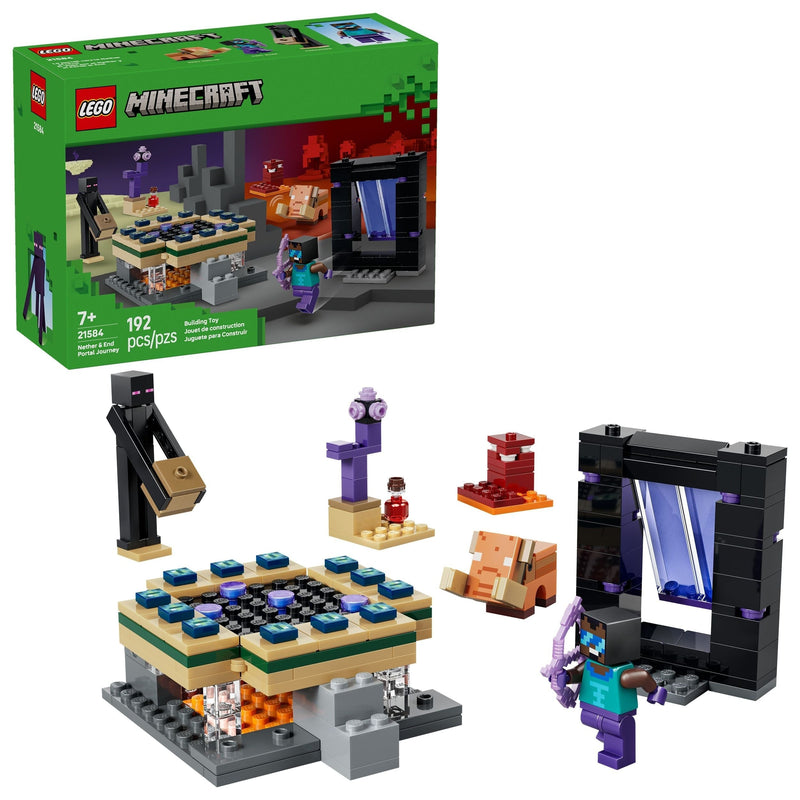 Minecraft Nether & End Portal Journey - 21584, 192-pcs, Ages 7+ G6F1