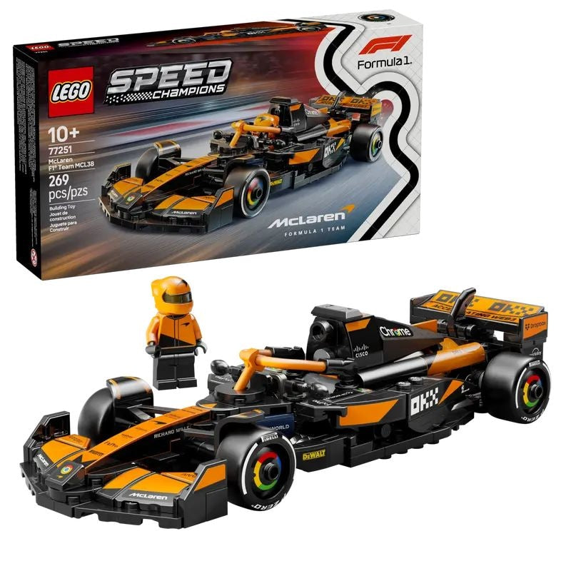 Speed Champions McLaren F1 Team MCL38 Race Car - 77251, 269-pcs, Ages 10+ I7Q3 - product image 1