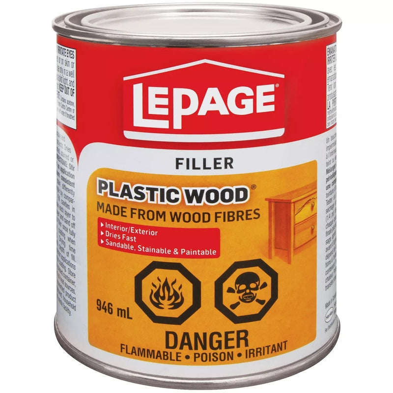 Plastic Wood Filler, 946-mL O7H0