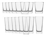 Bristol 16pc Glassware Set, Dishwasher Safe, 8pc x 12.2-oz and 8pc x 14.4-oz F0Z0 - product image 1