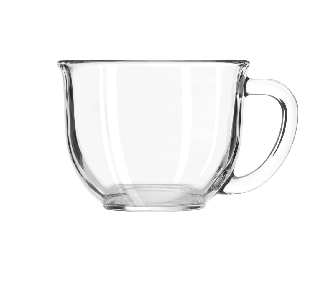 Clear Glass Oversize Latte Mug, 17-oz G8T0 - product image 1