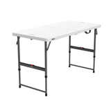 Adjustable Height Folding Table, Indoor/Outdoor, 4-ft F9C7 - product image 1