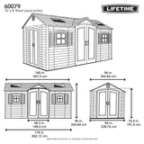 Outdoor Storage Shed with Dual Side Entry, 15 x 8-ft H8F6 - product image 4