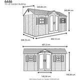 Outdoor Storage Shed with Windows, 8-ft x 15-ft T4T1 - product image 5