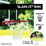 Portable Adjustable Basketball Backboard, Hoop & Net System, 48-in I5M3 - product image 5