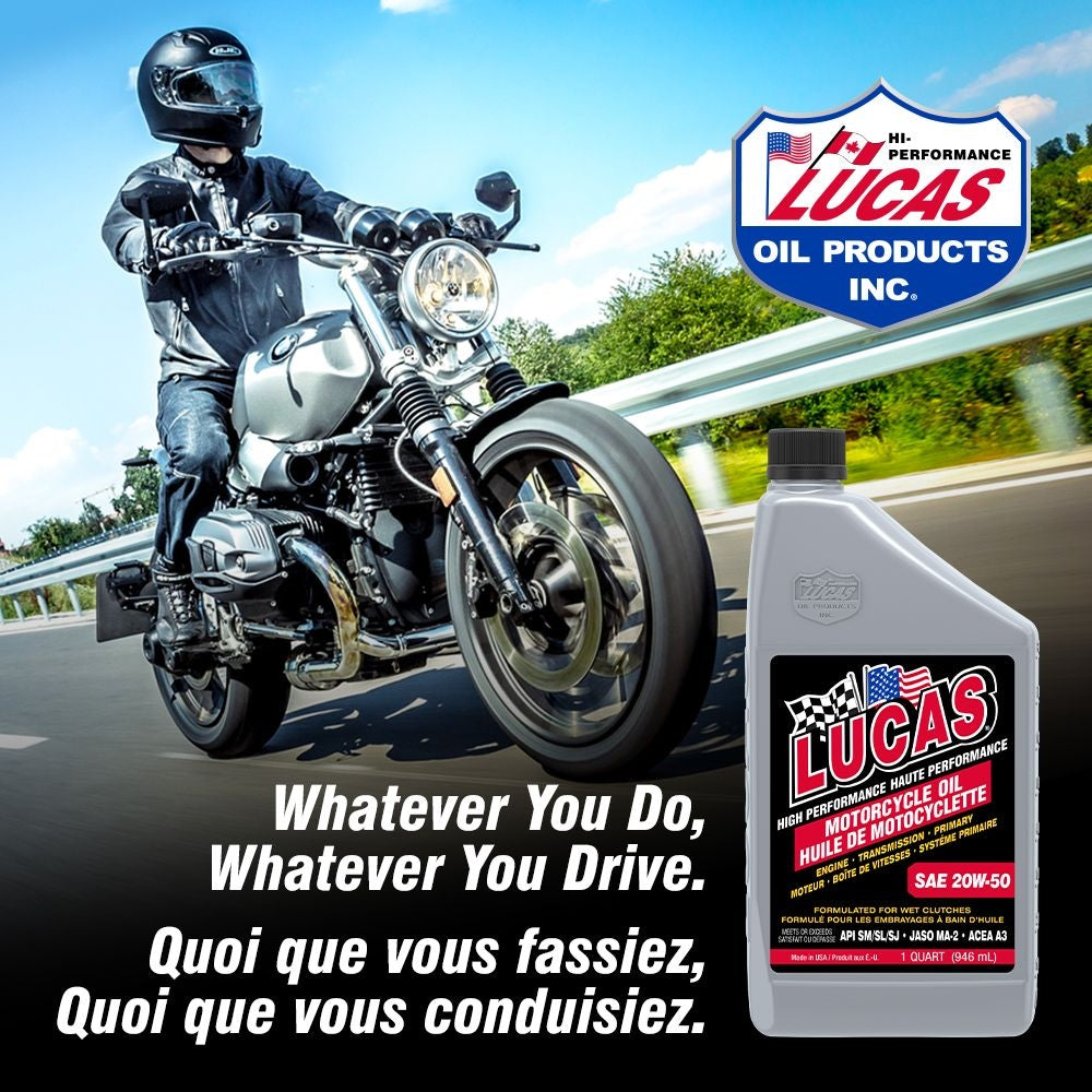 SAE 20W-50 High Performance Motorcycle Oil, 946-mL D9A0 - product image 3