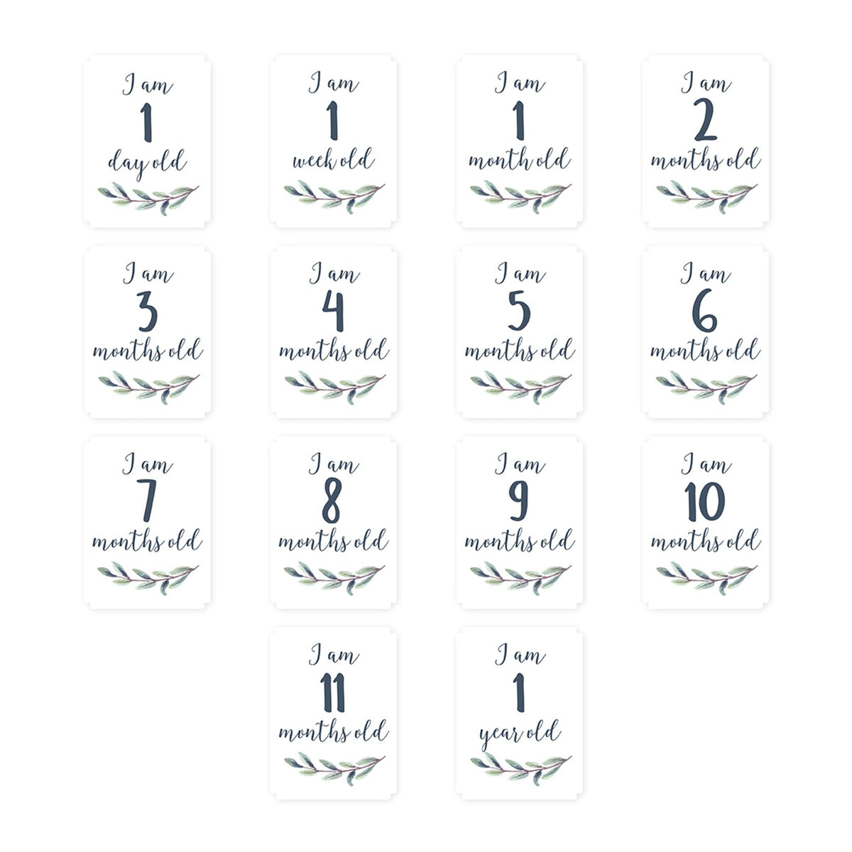 Baby's 1st Year Milestone Blanket, Hello World Wreath V2Z7 - product image 1