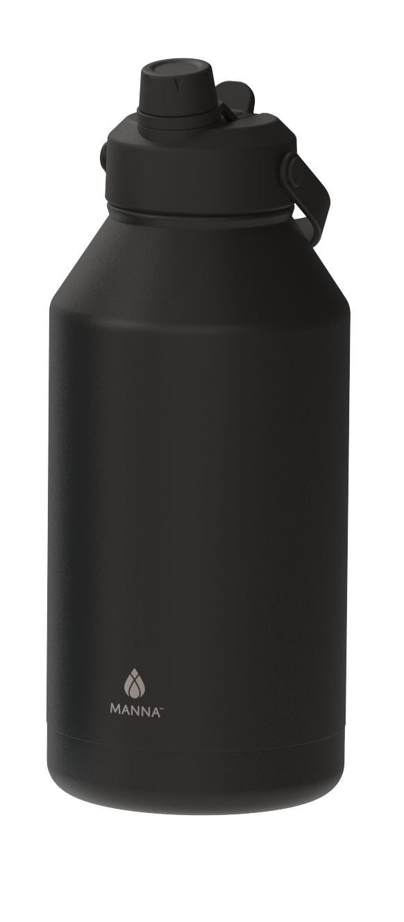 Dual Mouth Flip Lid Double Wall Stainless Steel Water Bottle, 64-oz N0E4 - product image 1