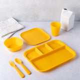 Kids' Plastic Dinnerware Set, Serves 4, 24-pc, Dishwasher Safe T7K1 - product image 8