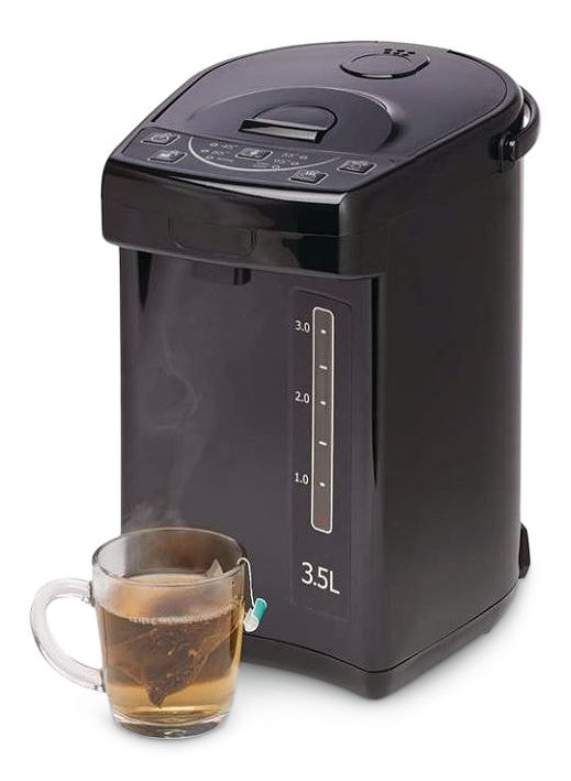Electric Hot Water Boiler, Warmer & Dispenser with Handle, Black, 3.5-L M1V0