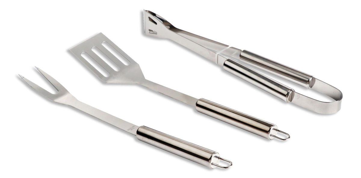 Stainless Steel Outdoor BBQ Grill Accessories Tools Set, 3-pc X5Y3 - product image 1