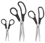 Stainless Steel Scissor Set, Ergonomic Grip, 3-pc O8U7 - product image 1