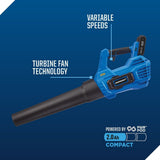 20V Cordless 12" String Trimmer and 370CFM Blower Combo Kit with PWR POD 2 Ah Battery and Charger J7Q6 - product image 6