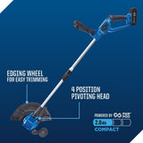20V Cordless 12" String Trimmer and 370CFM Blower Combo Kit with PWR POD 2 Ah Battery and Charger D3W9 - product image 7