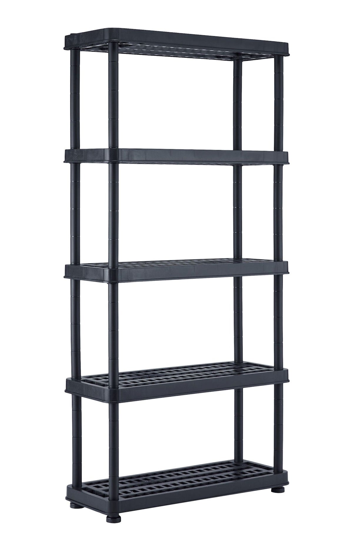 Adjustable 5-Shelf Resin/ Plastic Storage Rack/ Shelving Unit, 36 x 14 x 72-in V7Q5 - product image 1