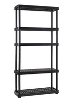 Adjustable 5-Shelf Resin/ Plastic Storage Rack/ Shelving Unit, 36 x 14 x 72-in V7Q5 - product image 3