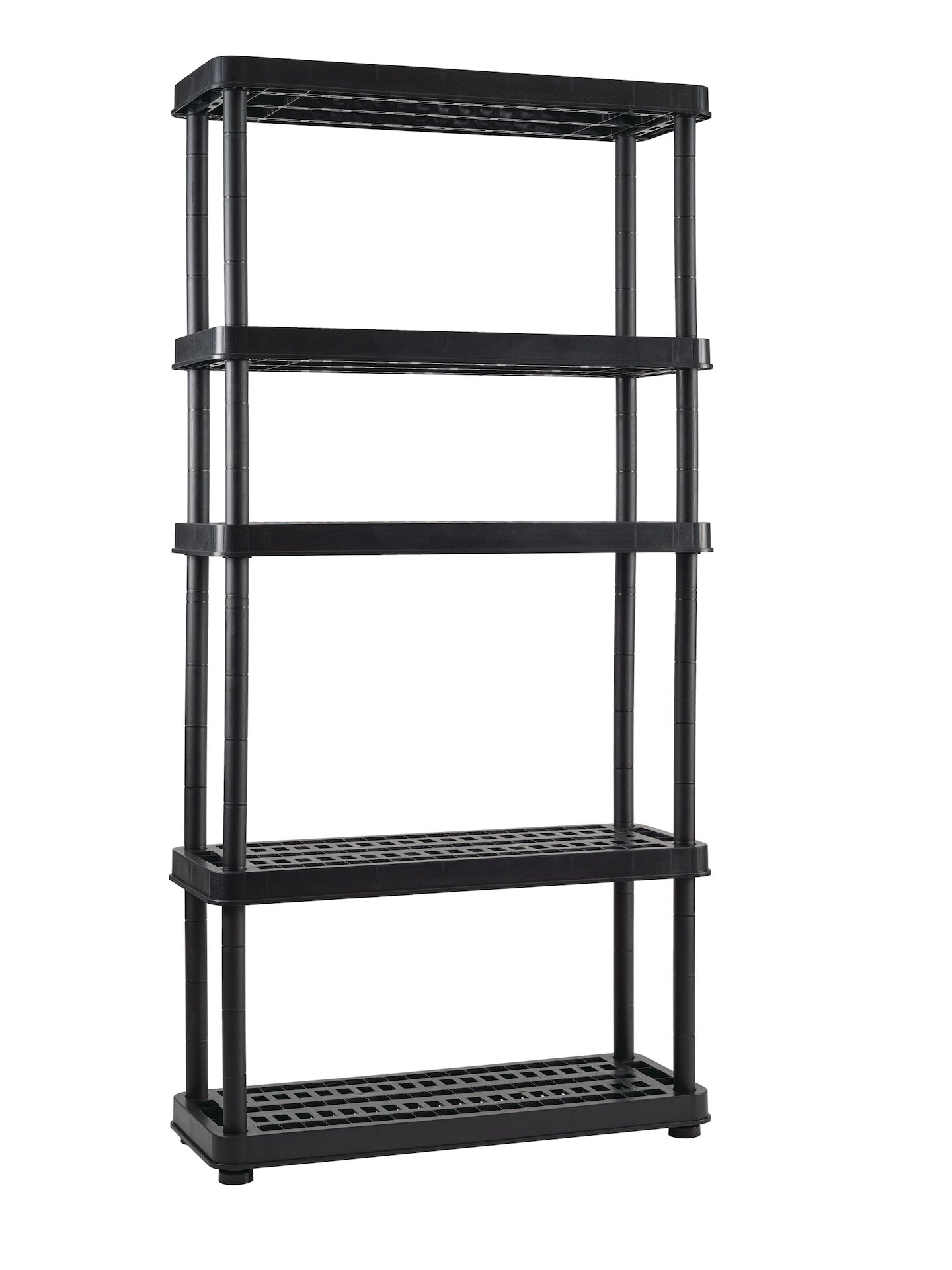 Adjustable 5-Shelf Resin/ Plastic Storage Rack/ Shelving Unit, 36 x 14 x 72-in V7Q5 - product image 3