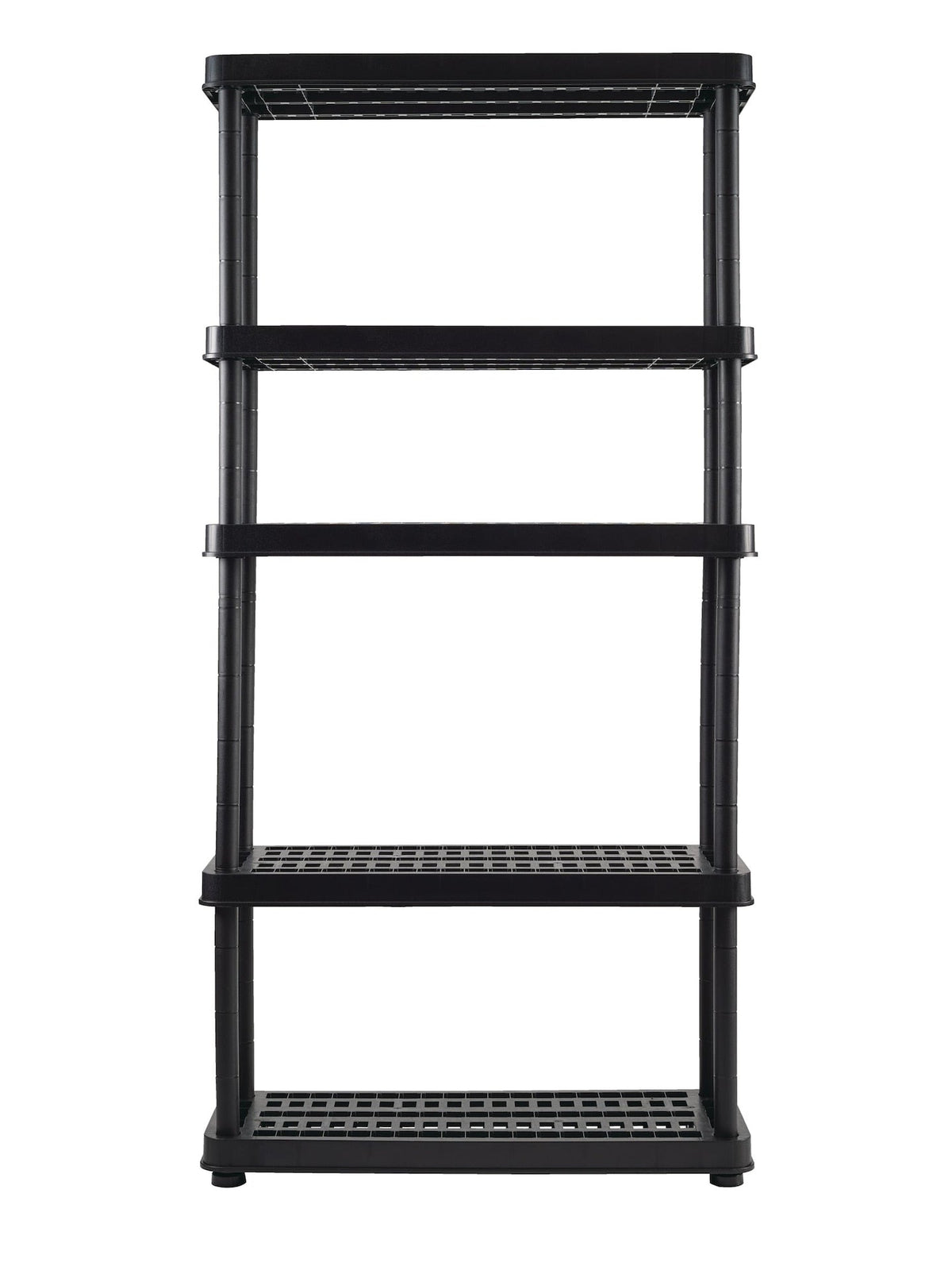 Adjustable 5-Shelf Resin/ Plastic Storage Rack/ Shelving Unit, 36 x 14 x 72-in V7Q5 - product image 5