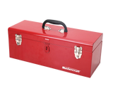 Portable Metal Hip Roof Tool Box with Removable Tray, 19-in, Red F6K1 - product image 1