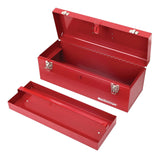 Portable Metal Hip Roof Tool Box with Removable Tray, 19-in, Red F6K1 - product image 3