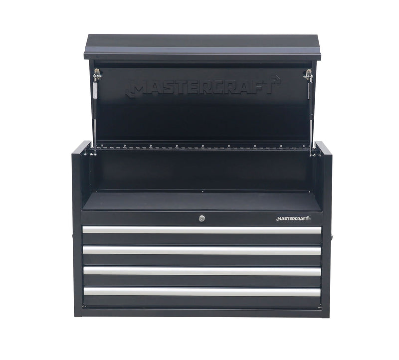 Powder-Coated Steel Tool Chest with Liners, Black, 36-in N7G0