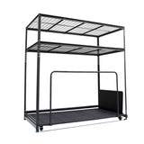Seasonal Storage Rack with Rolling Platform Cart, Black, 65.5-in x 35.5-in x 68-in X2W5 - product image 1