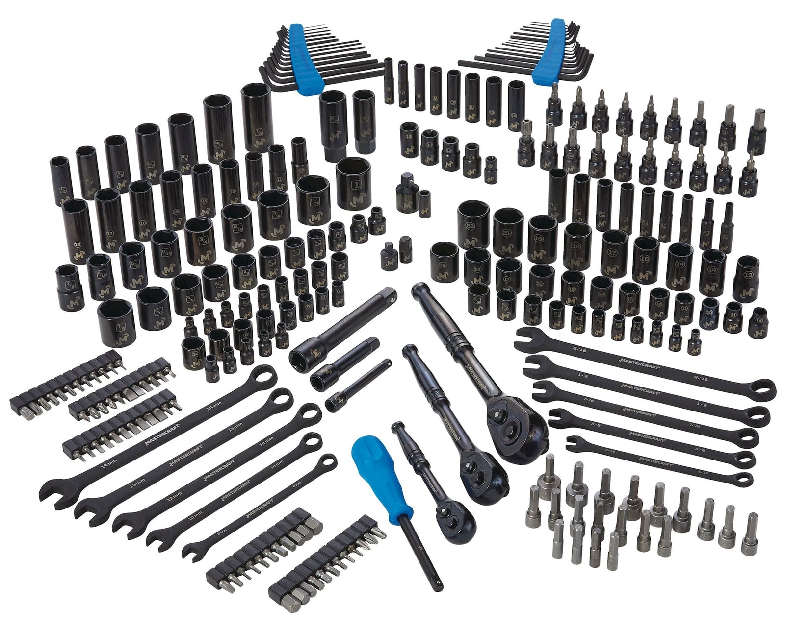 Socket Set, SAE/Metric, CRV, Black Steel Finish, 260-pc Y8Y7 - product image 3