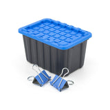 Tiny Heavy Duty Stackable Storage Tote with Lid, Black F9M7 - product image 3