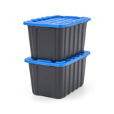Tiny Heavy Duty Stackable Storage Tote with Lid, Black F9M7 - product image 4