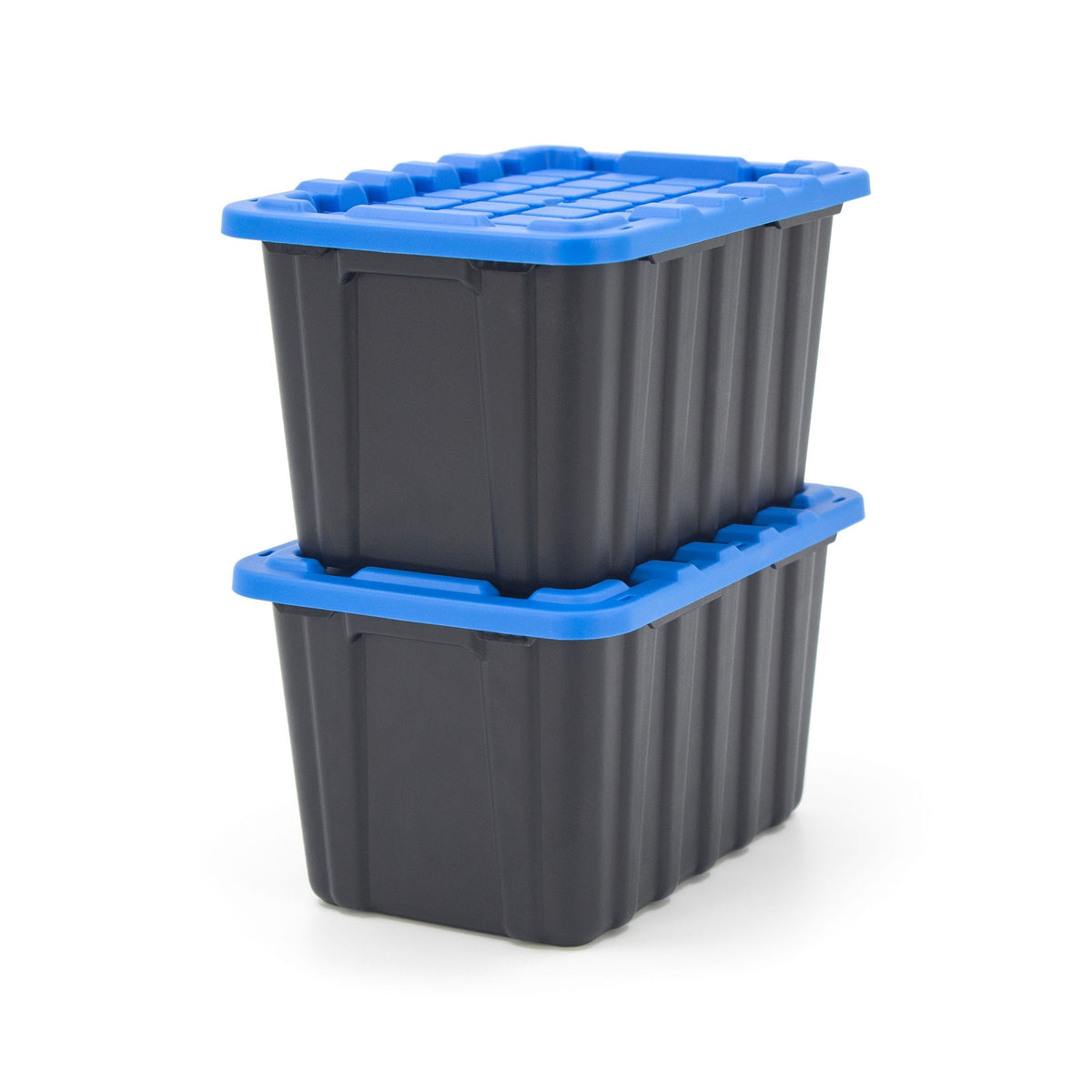 Tiny Heavy Duty Stackable Storage Tote with Lid, Black F9M7 - product image 4