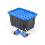 Tiny Heavy Duty Stackable Storage Tote with Lid, Black F9M7 - product image 6