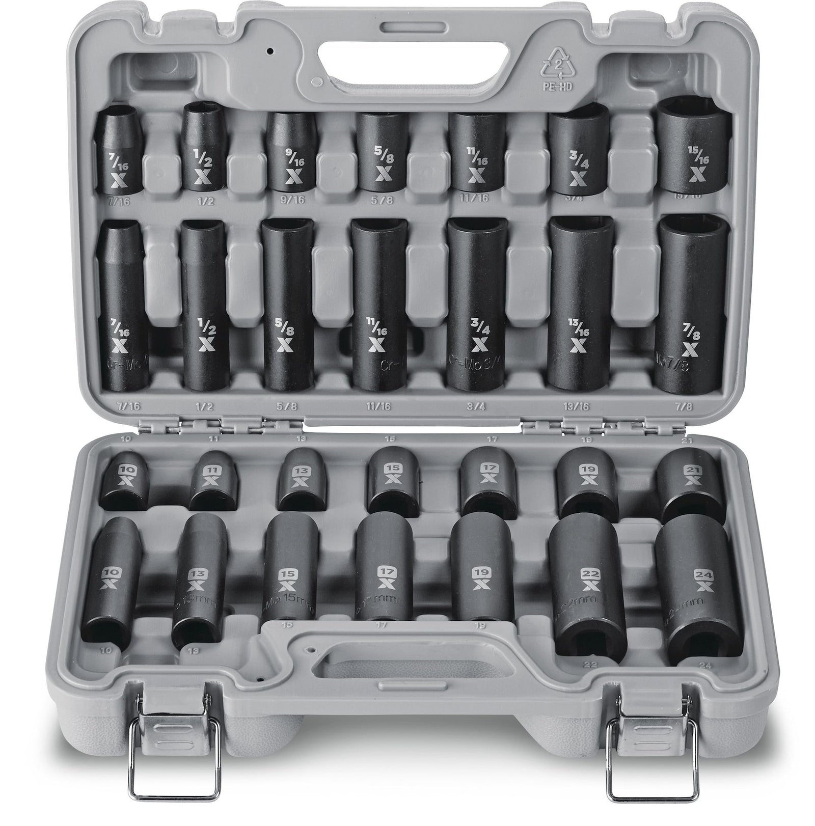 1/2-in Drive Professional Grade Impact Socket Set, 28-pc, CRMO X9G1 - product image 1