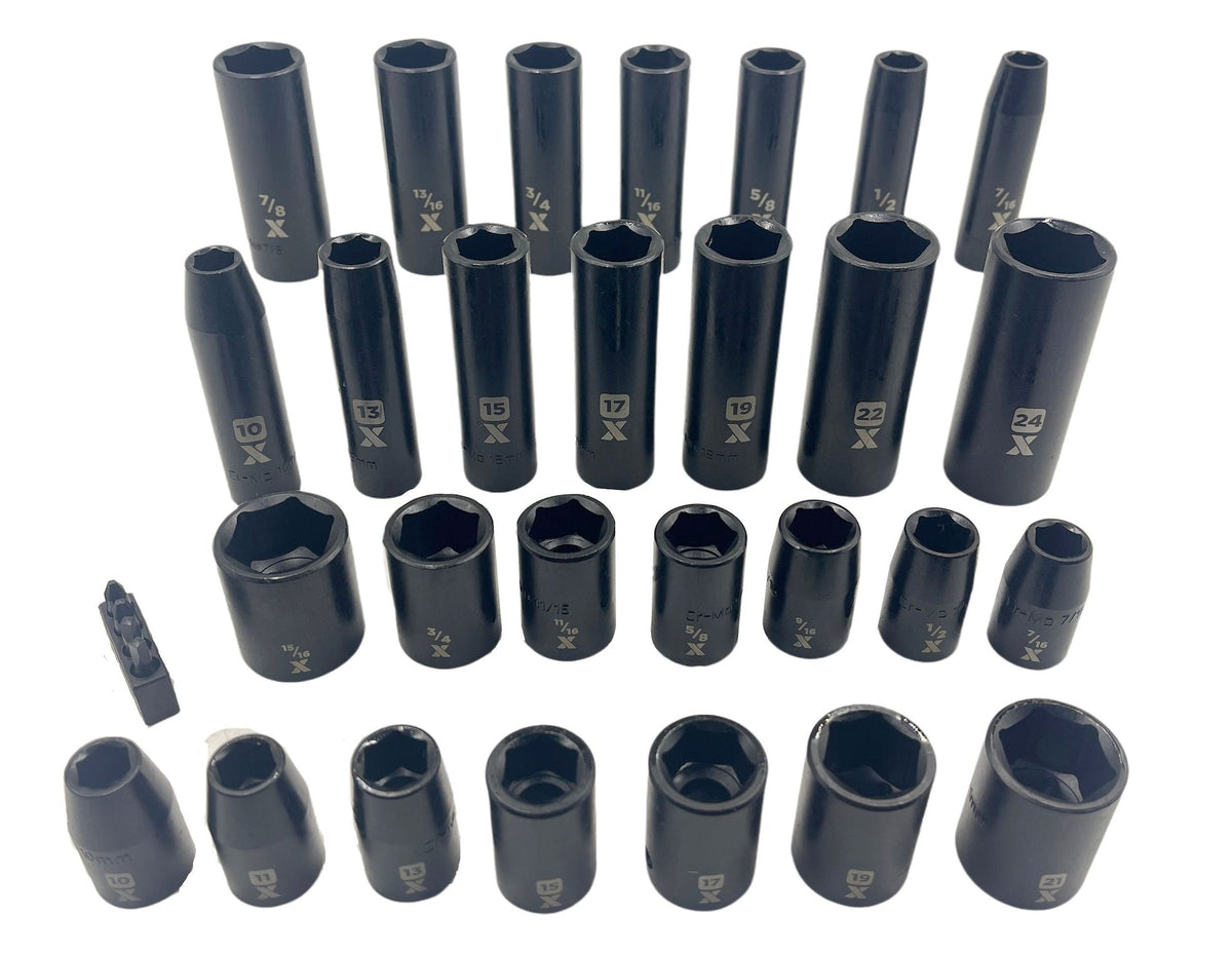 1/2-in Drive Professional Grade Impact Socket Set, 28-pc, CRMO X9G1 - product image 8