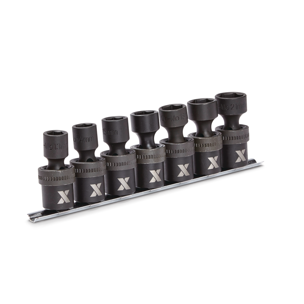 1/2-in Drive Swivel Impact Socket Set, 7-pc, Metric, Cr-Mo P1P2 - product image 1
